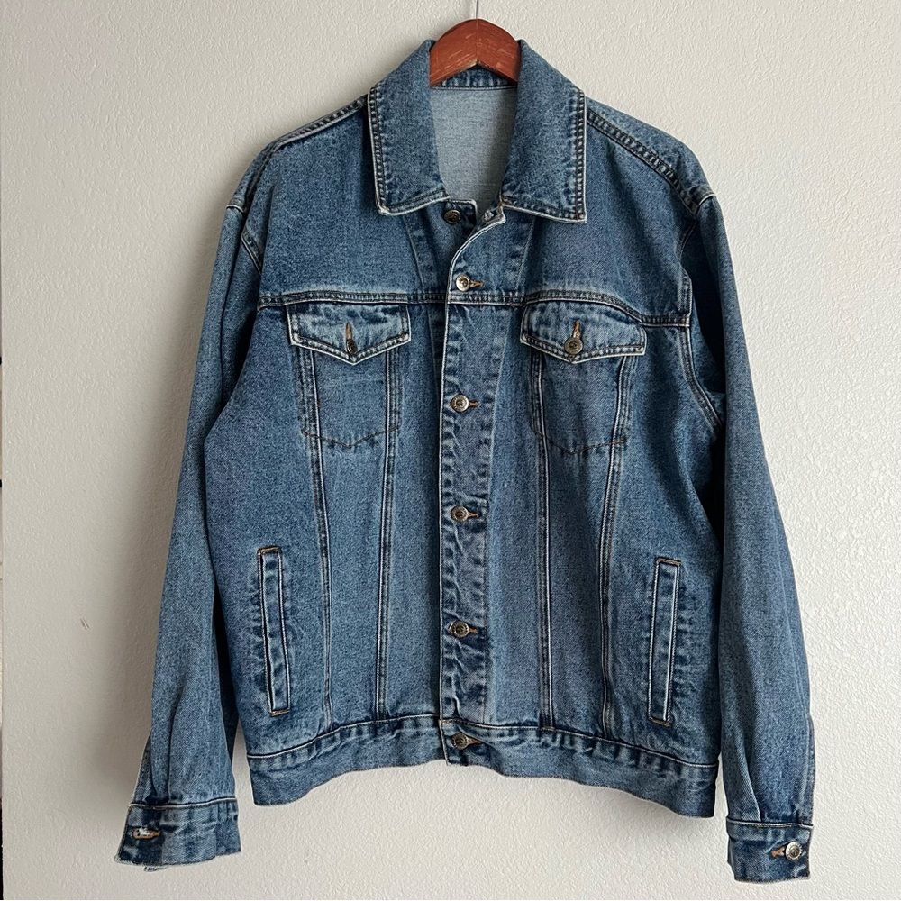 Vintage Pendleton Men’s Denim Trucker Jacket Size L Blue